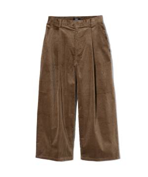 【予約商品】glamb(グラム) GB0424/P09 : Tuck Corduroy Pants / タックコーデュロイパンツ - Brown