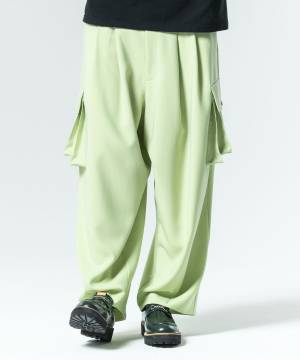 【予約商品】glamb(グラム)GB0225/P17 : Color Cargo Slacks / カラーカーゴスラックス - Lime
