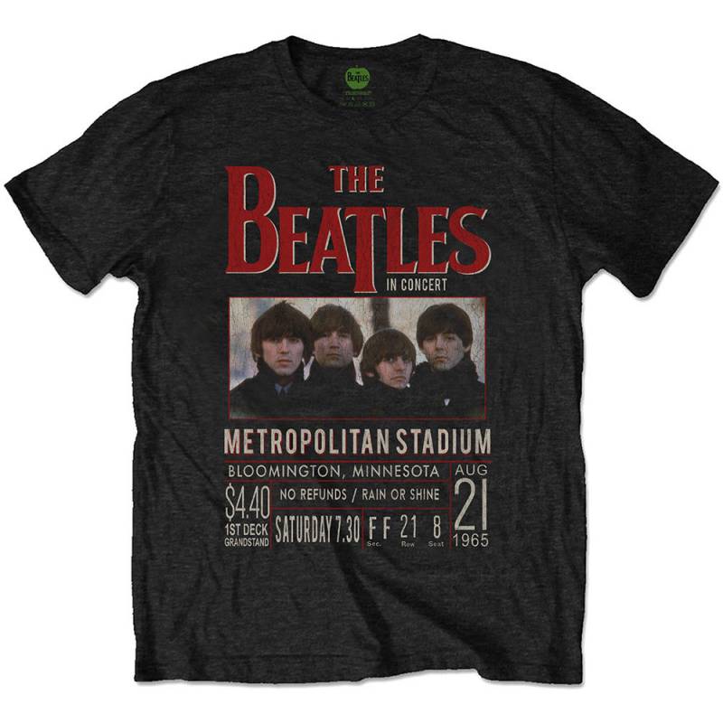 【予約商品】THE BEATLES バンドTシャツ ユニセックス: Minnesota 1965 (Black)