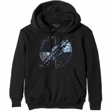 【予約商品】PINK FLOYD Unisex Pullover Hoodie: Machine Greeting Blue (Black) - BLACK