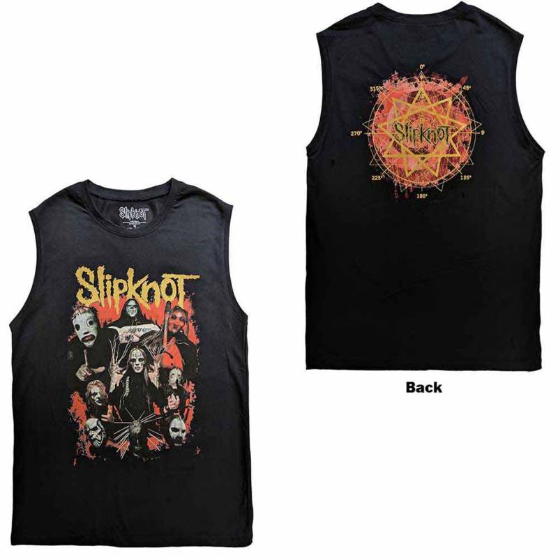 【予約商品】SLIPKNOT Unisex Tank バンドTシャツ: Come Play Dying (Black) (Back Print)