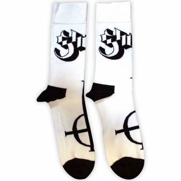 【予約商品】GHOST Unisex Ankle Socks: Symbol Mono (White) (UK Size 7 - 11) - WHITE