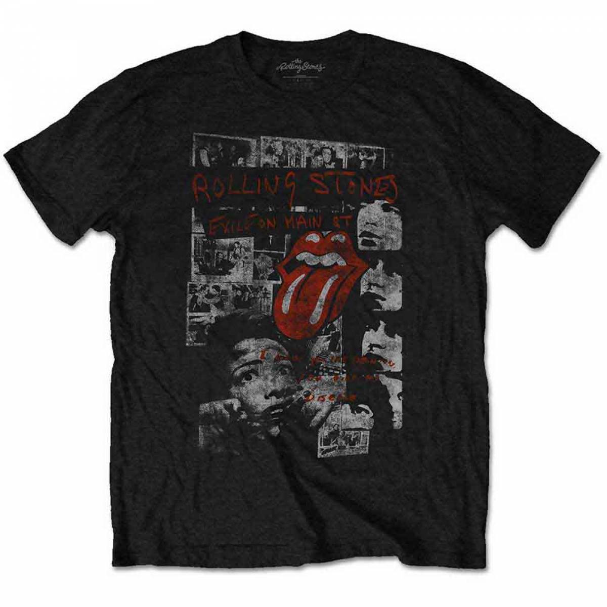 【予約商品】THE ROLLING STONES バンドTシャツ ユニセックス: Elite Faded (Black) - BLACK