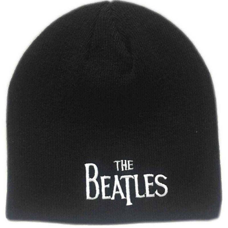 【予約商品】THE BEATLES Unisex Beanie Hat: Drop T Logo (Black)
