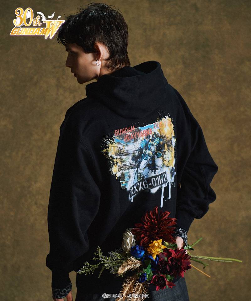 【予約商品】glamb(グラム) × STRICT-G Gundam Heavyarms Custom Hoodie - Black
