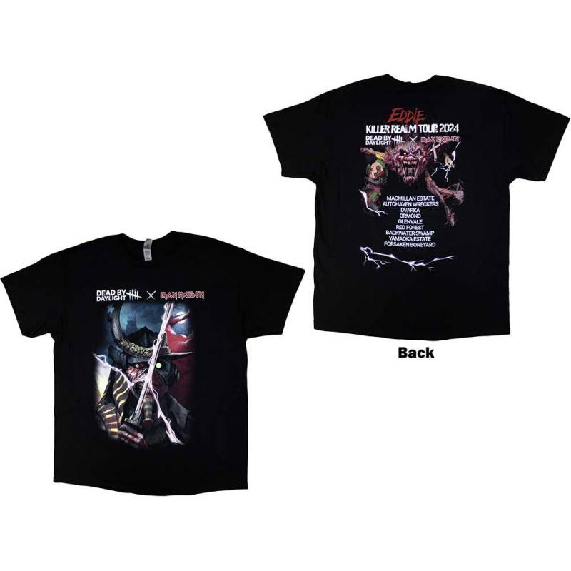 【予約商品】IRON MAIDEN バンドTシャツ ユニセックス: Dead By Daylight Killer Realm (Black) (Back Print)