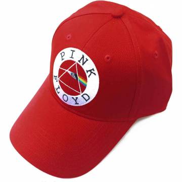 【予約商品】PINK FLOYD Unisex Baseball Cap: Circle Logo (Red) - RED