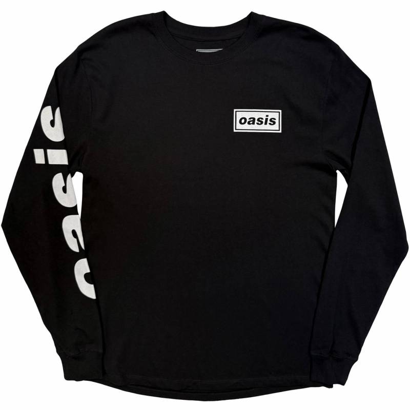 【予約商品】OASIS Unisex Long Sleeve バンドTシャツ: Live '25 Lockup (Black) (Back Print & Ex-Tour)