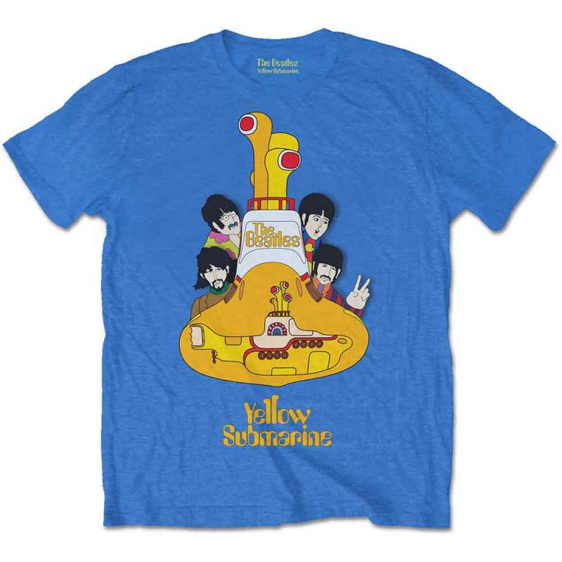 【予約商品】THE BEATLES バンドTシャツ ユニセックス: Yellow Submarine Sub Sub (Mid Iris Blue)
