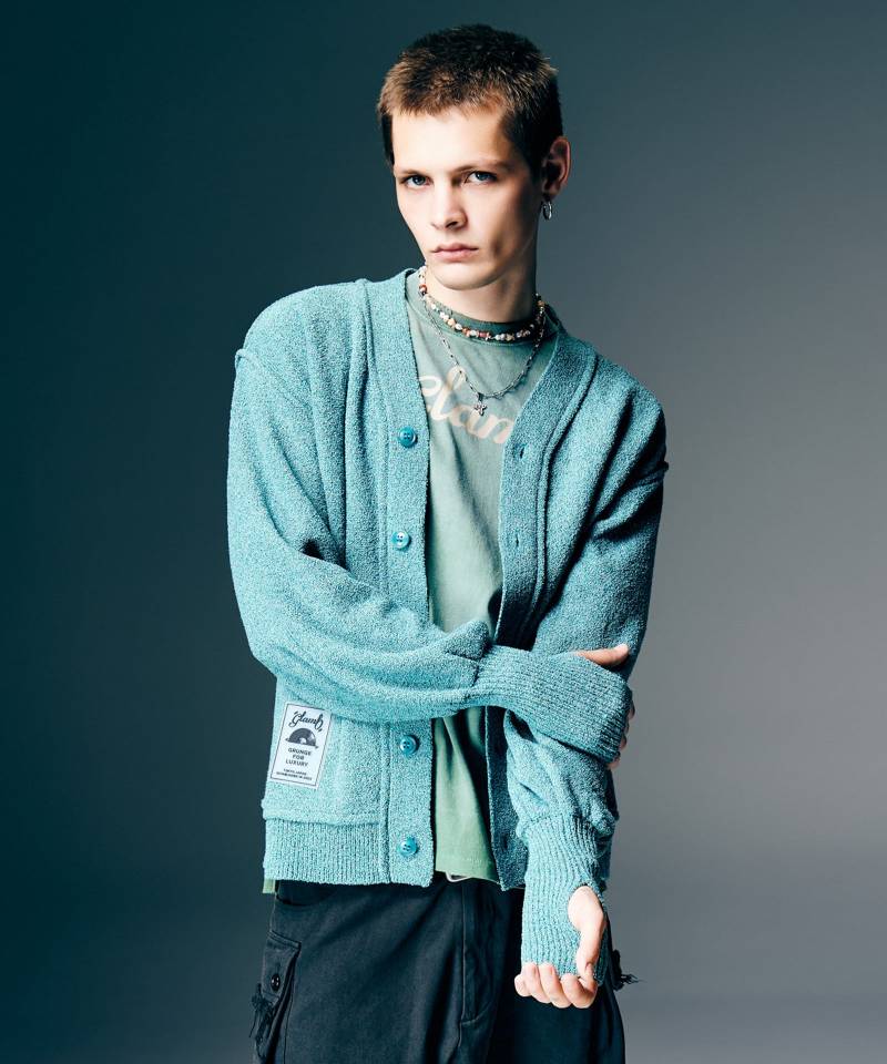 【予約商品】glamb(グラム) Creed Cardigan / クリードカーディガン - Blue