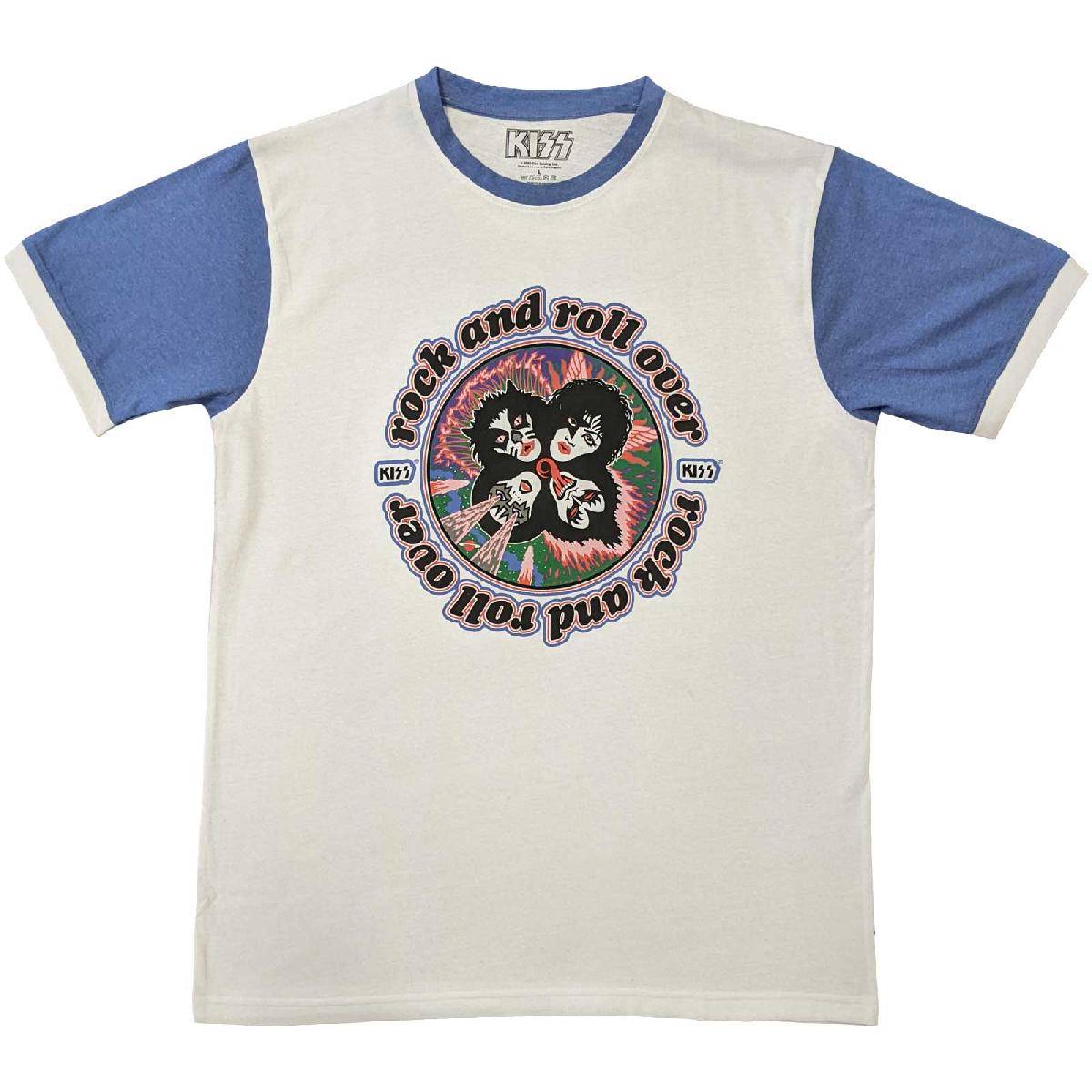 【予約商品】KISS Unisex Ringer Tシャツ: Rock and Roll Over