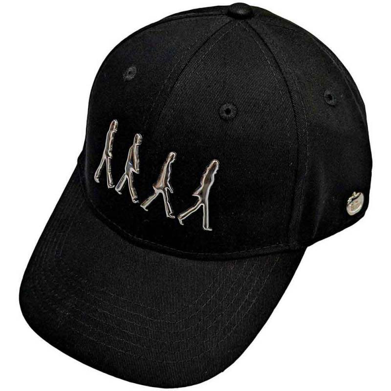 【予約商品】THE BEATLES Unisex Baseball Cap: Abbey Road Silver Side Apple (Black) (Badge)