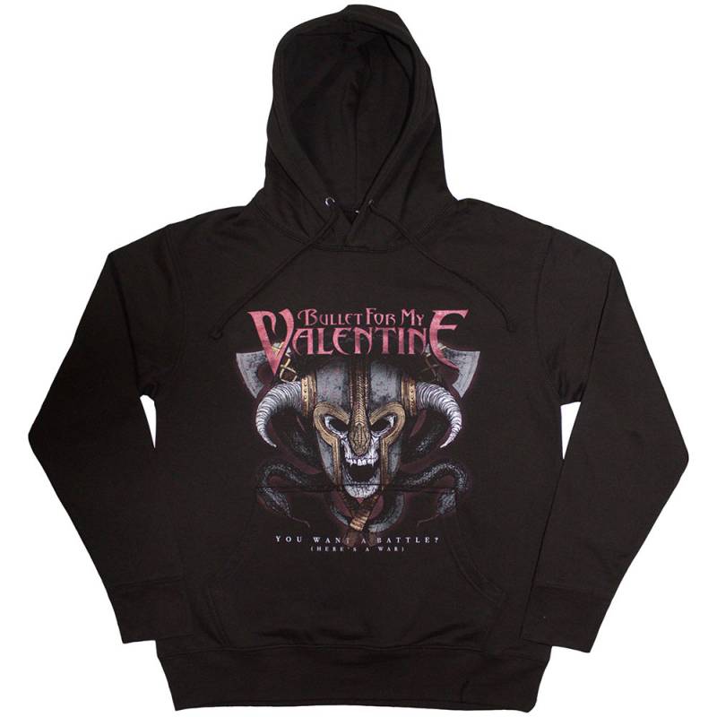 【予約商品】BULLET FOR MY VALENTINE Unisex Pullover Hoodie: Viking (Black) - BLACK