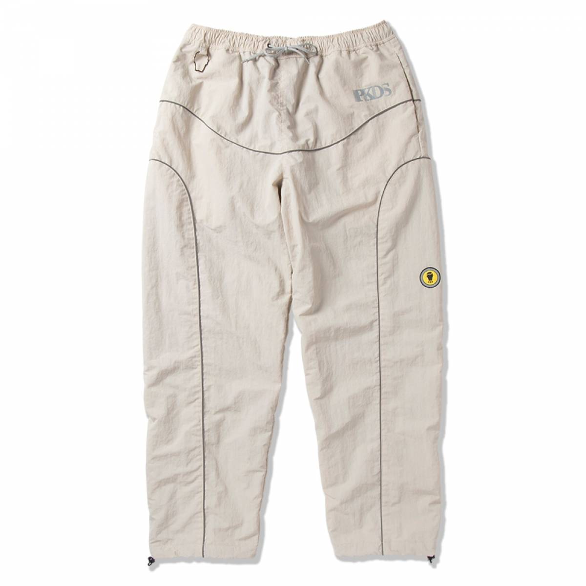 【予約商品】PUNK DRUNKERS (パンクドランカーズ) パイピングナイロンパンツ - BEIGE