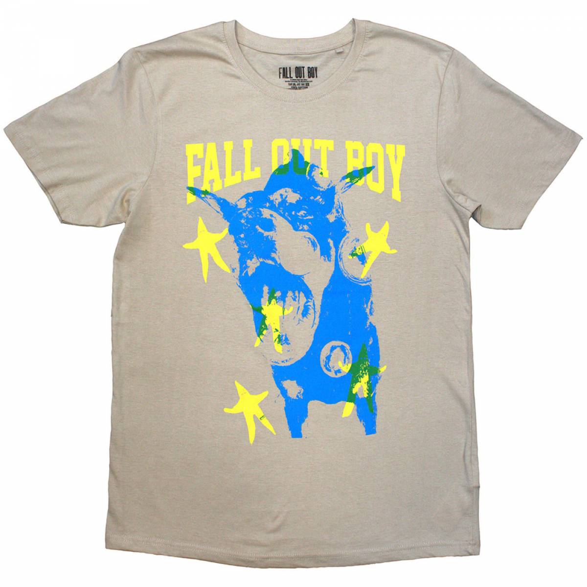 【予約商品】FALL OUT BOY バンドTシャツ ユニセックス: Dog (Sand) - SAND