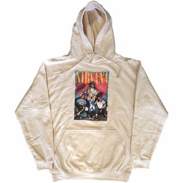 【予約商品】NIRVANA Unisex Pullover Hoodie: Trapper Hat Mono Logo (Sand) - SAND