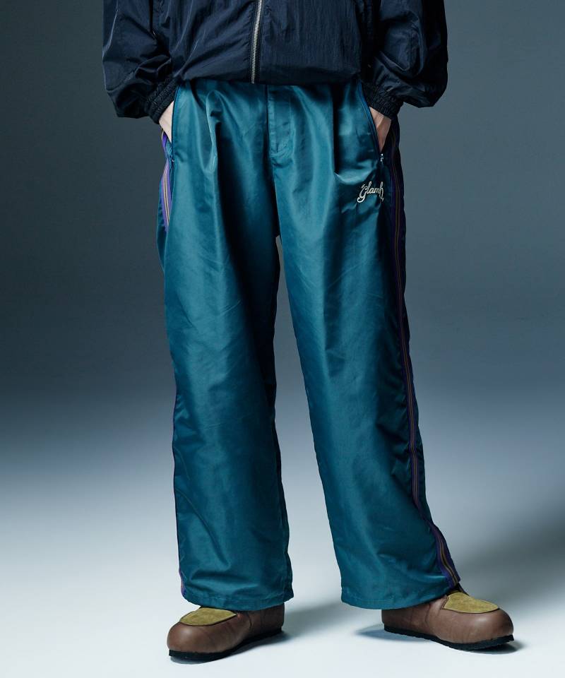【予約商品】glamb(グラム) Baggy Nylon Track Pants / バギーナイロントラックパンツ - Blue