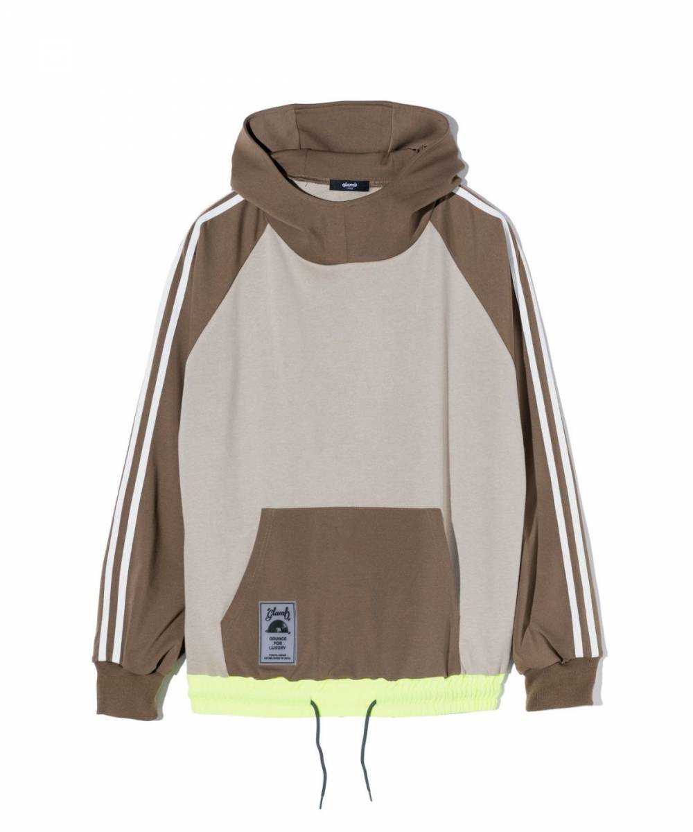 【予約商品】glamb(グラム) GB0424/CS07 : Crossover Hoodie / クロスオーバーフーディ - Beige