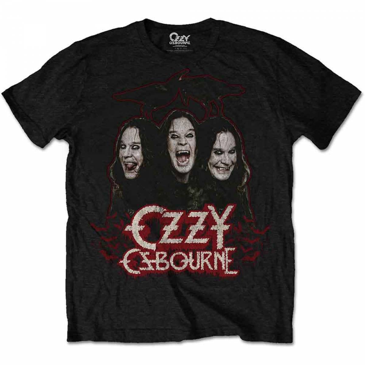 【予約商品】OZZY OSBOURNE バンドTシャツ ユニセックス: Crows & Bars (Black) - BLACK