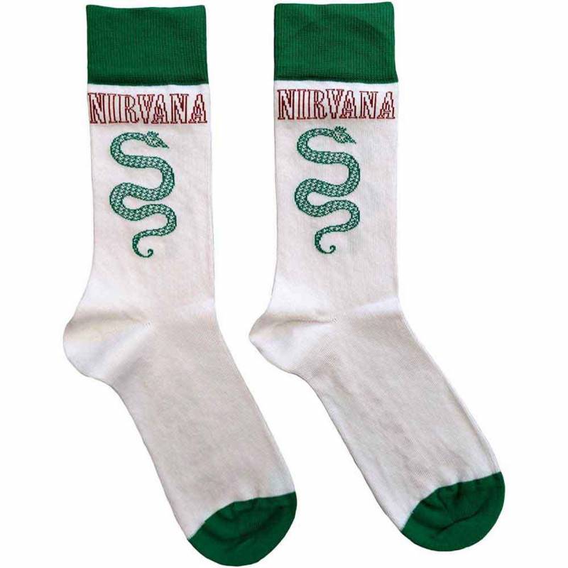 【予約商品】NIRVANA Unisex Ankle Socks: Serve The Servants (White) (UK Size 7 - 11)