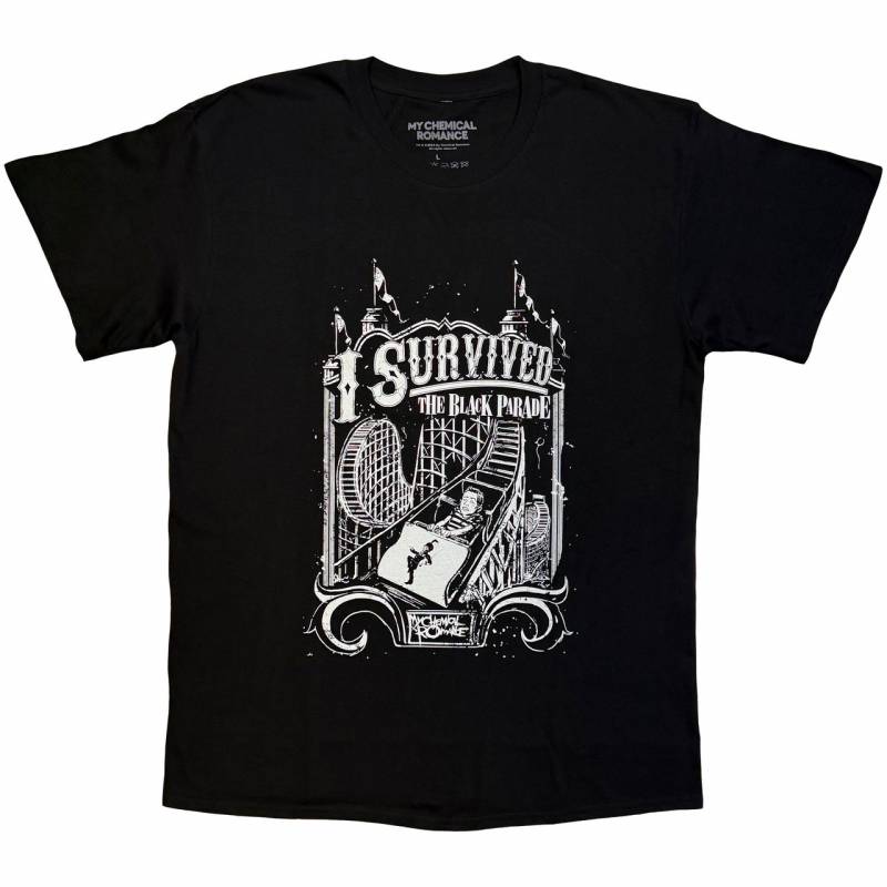 【予約商品】MY CHEMICAL ROMANCE バンドTシャツ ユニセックス: I Survived (Black)