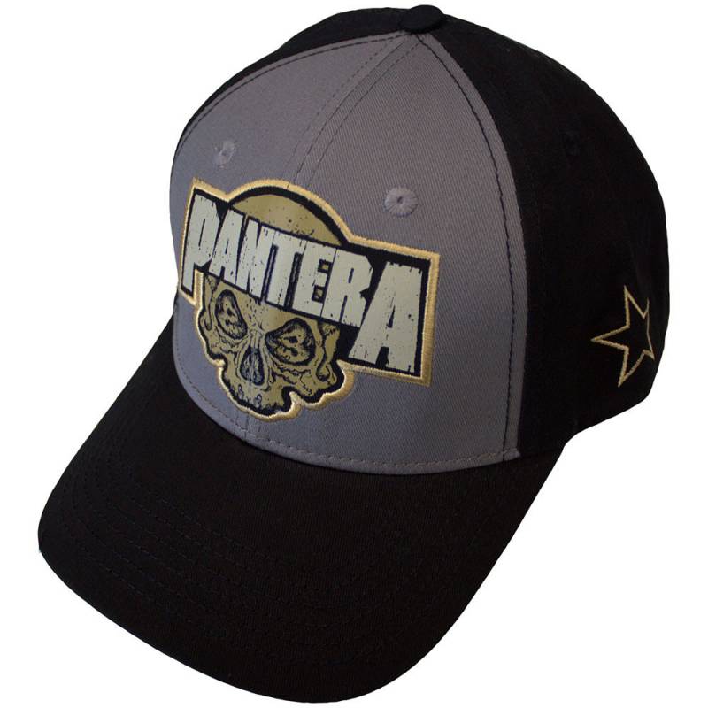 【予約商品】PANTERA Unisex Mesh Back Cap: Skull (Black & Charcoal Grey) (Side Print)