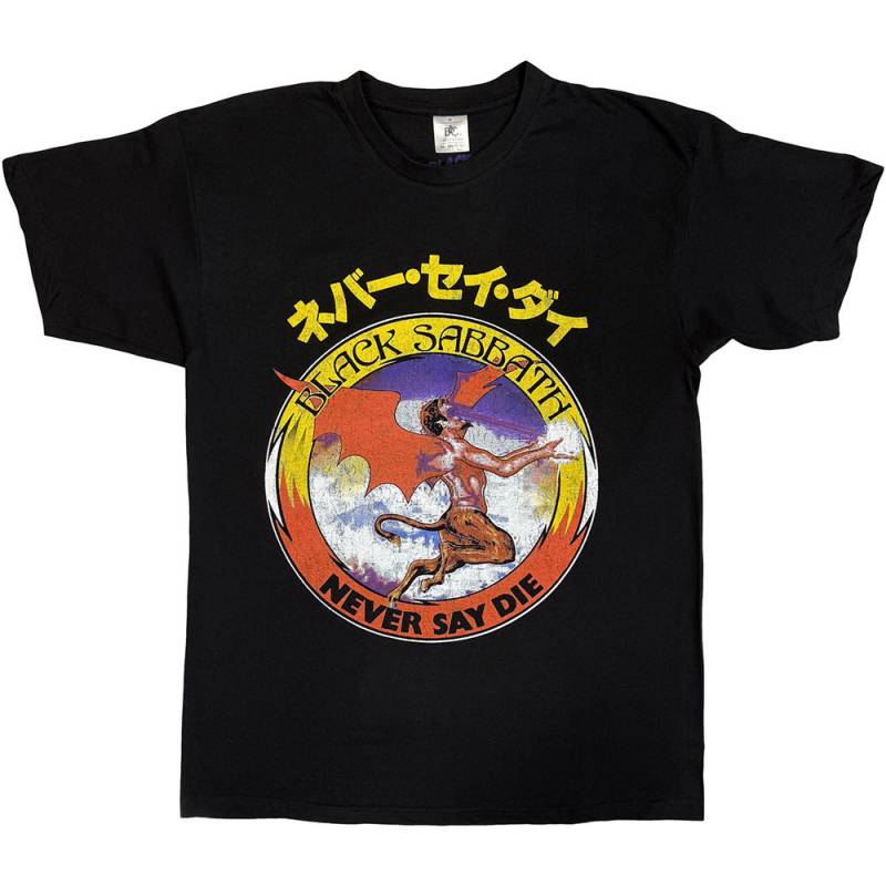 【予約商品】BLACK SABBATH バンドTシャツ ユニセックス: Reversed Logo (Black)
