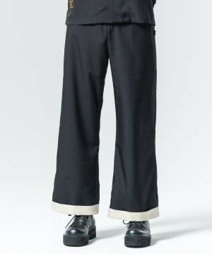【予約商品】glamb(グラム)GB0225/P16 : Suit Fabric Pajamas Pants / スーツファブリックパジャマパンツ - Black