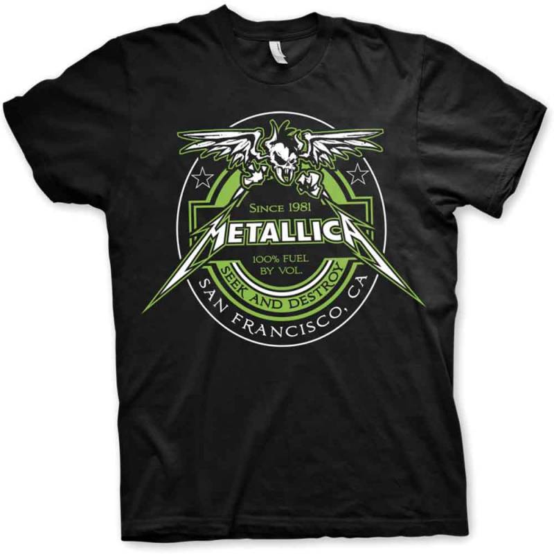 【予約商品】METALLICA バンドTシャツ ユニセックス: Fuel (Black) - BLACK