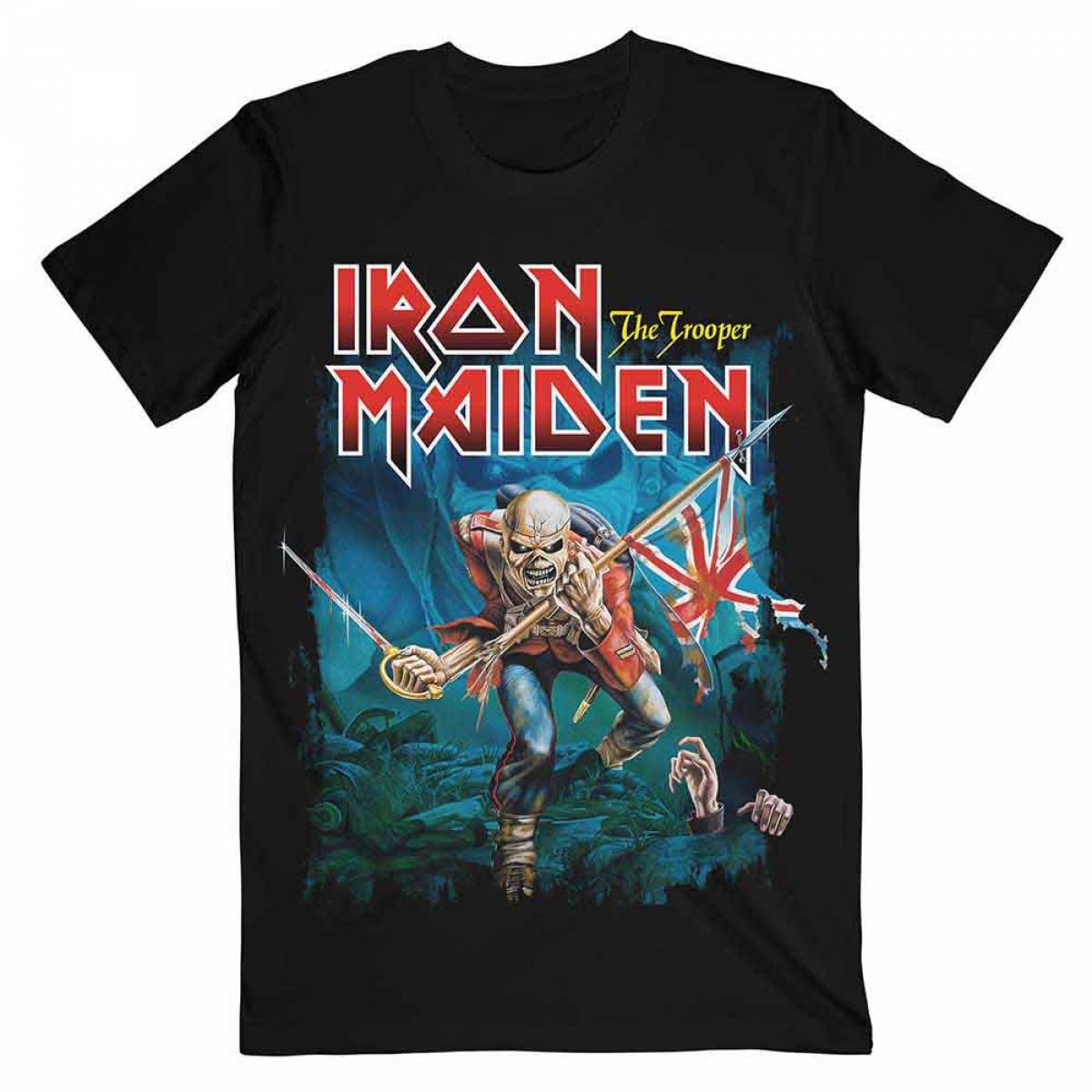 【予約商品】IRON MAIDEN ユニセックスTシャツ: Trooper Eddie Large Eyes