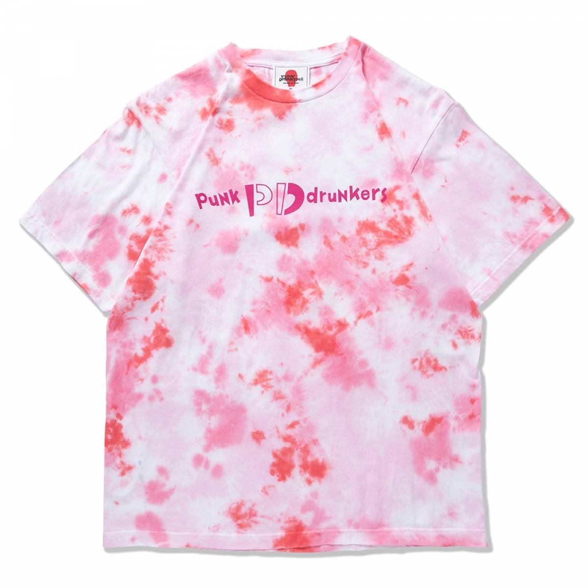 【予約商品】PUNK DRUNKERS (パンクドランカーズ)【予約・7月入荷】タイダイアイスTEE - PINK