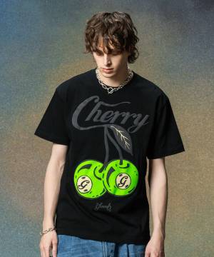 【予約商品】glamb(グラム)GB0225/CS06 : Cherry Ball T-Shirt / チェリーボールＴシャツ - Black