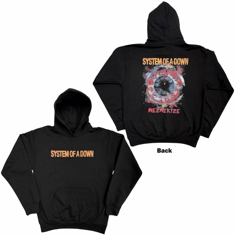 【予約商品】SYSTEM OF A DOWN Unisex Pullover Hoodie: Mezmerize (Black)(Back Print)