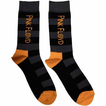 【予約商品】PINK FLOYD Unisex Ankle Socks: Orange Logo (Black) (UK Size 6 - 11) - BLACK