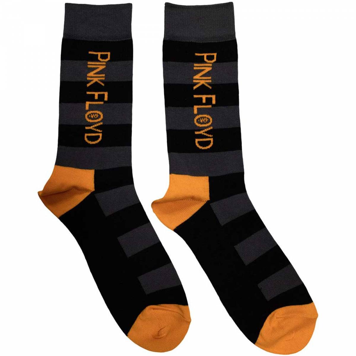 【予約商品】PINK FLOYD Unisex Ankle Socks: Orange Logo (Black) (UK Size 6 - 11) - BLACK
