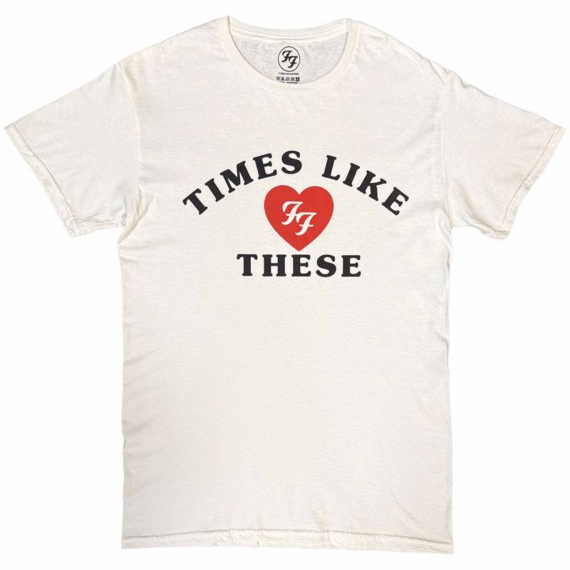 【予約商品】FOO FIGHTERS バンドTシャツ ユニセックス: Times Like These (White)