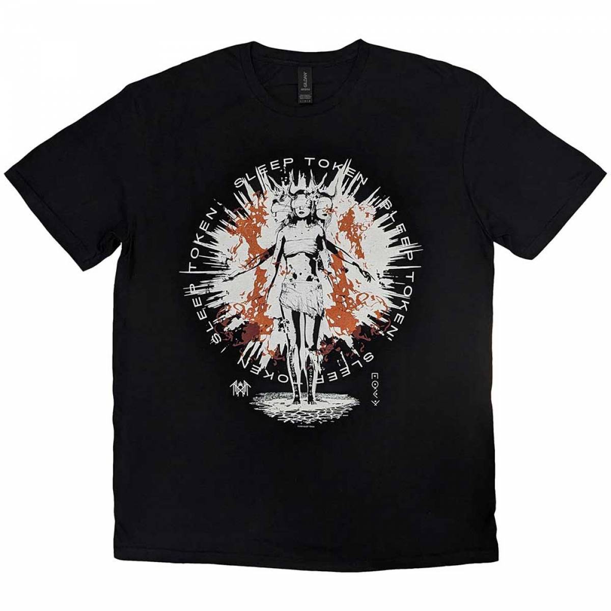 【予約商品】SLEEP TOKEN バンドTシャツ ユニセックス: Rain (Black) - BLACK