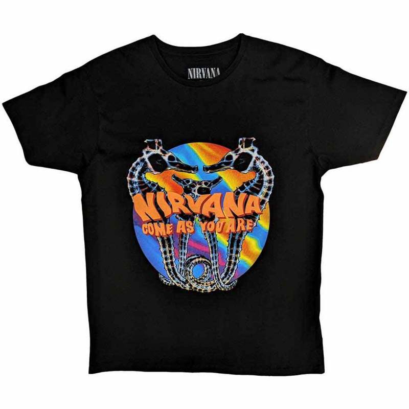 【予約商品】NIRVANA バンドTシャツ ユニセックス: Come As You Are (Black)