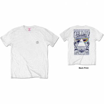【予約商品】PINK FLOYD Unisex Retail Pack バンドTシャツ: Carnegie Hall (White) (Back Print) - WHITE