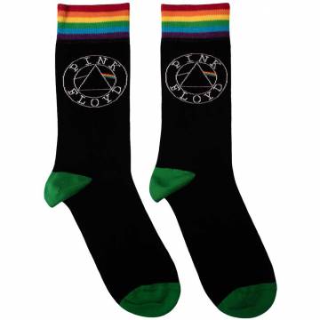 【予約商品】PINK FLOYD Unisex Ankle Socks: Circle Logo (Black) (UK Size 7 - 11) - BLACK