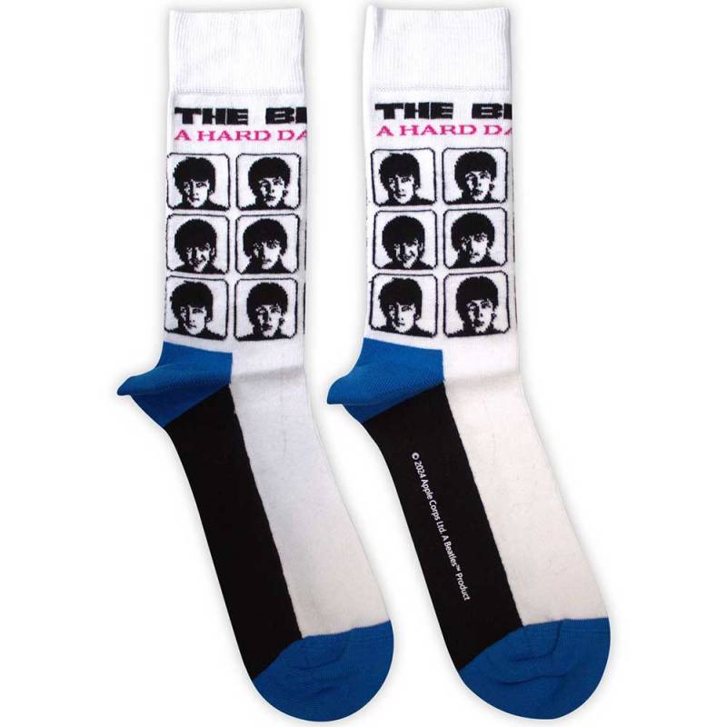 【予約商品】THE BEATLES Unisex Ankle Socks: A Hard Day's Night Album (White)