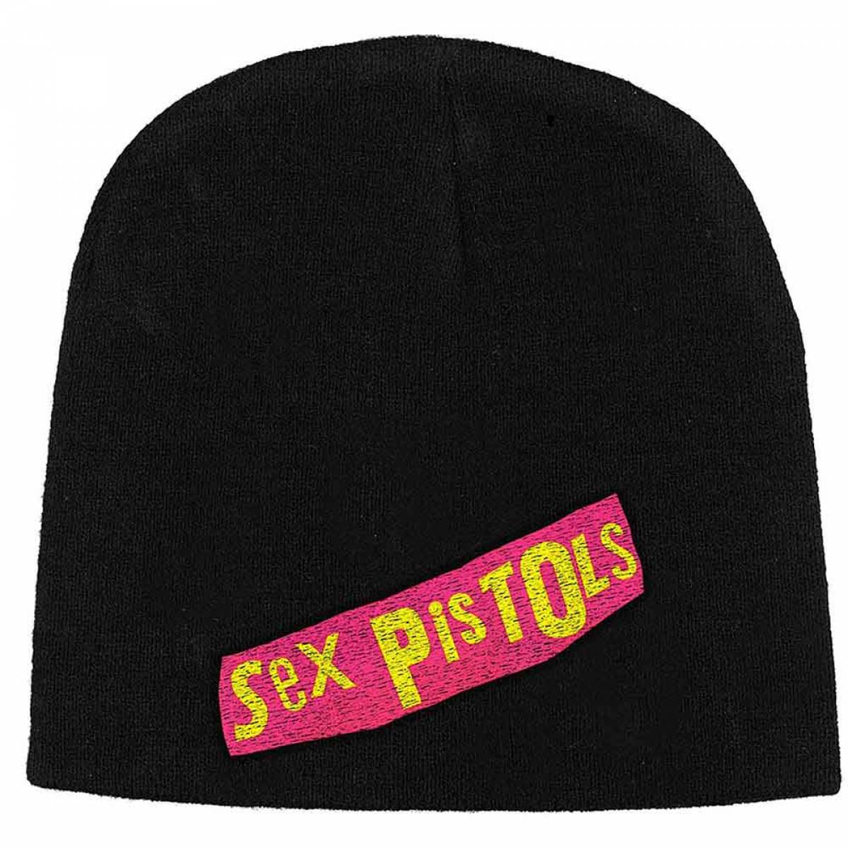 【予約商品】THE SEX PISTOLS Unisex Beanie Hat: Logo (Black) - BLACK