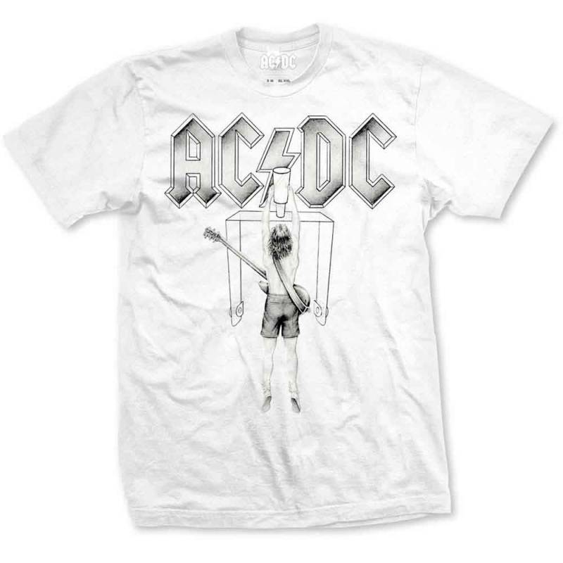 【予約商品】AC/DC バンドTシャツ ユニセックス: Switch (White) - WHITE