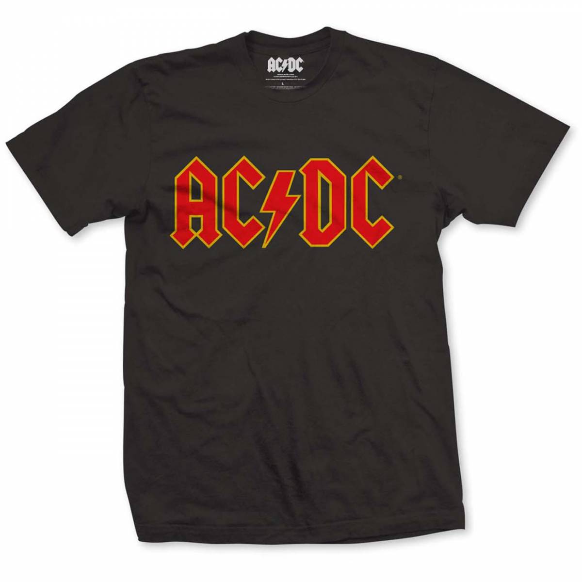 【予約商品】AC/DC バンドTシャツ ユニセックス: Logo (Black) - BLACK