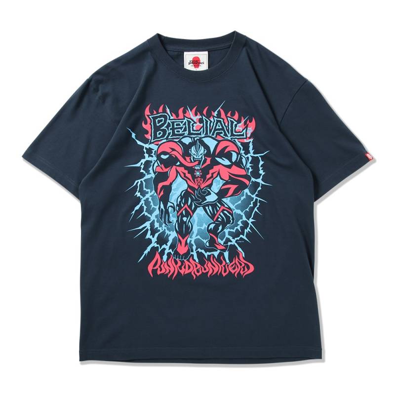 【予約商品】PUNK DRUNKERS (パンク・ドランカーズ) ［PDSx円谷プロ］ウルトラマンベリアルTEE / REVIVAL - SLATE