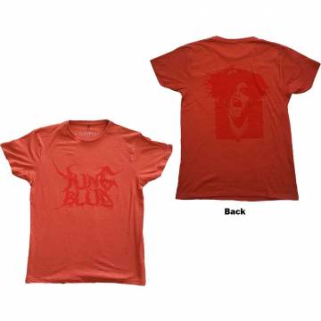【予約商品】YUNGBLUD バンドTシャツ ユニセックス: DEADHAPPY (Red) (Back Print) - RED