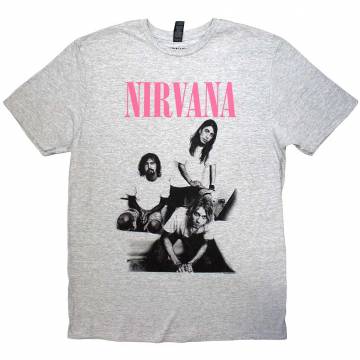 【予約商品】NIRVANA バンドTシャツ ユニセックス: Bathroom Photo (Grey) - GREY