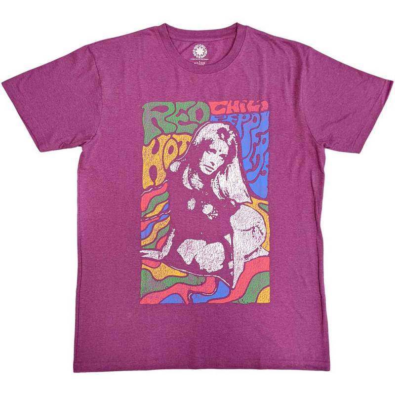 【予約商品】RED HOT CHILI PEPPERS バンドTシャツ ユニセックス: Kneeling Girl (Pink)