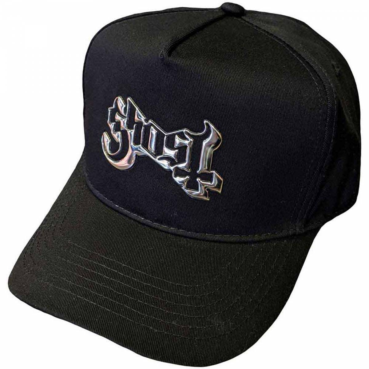 【予約商品】GHOST Unisex Baseball Cap: Sonic Silver Logo (Black) - BLACK