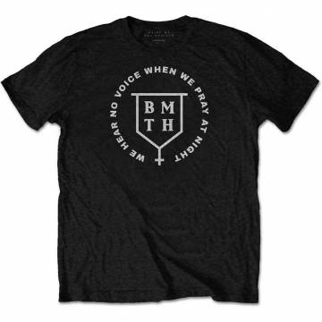 【予約商品】BRING ME THE HORIZON バンドTシャツ ユニセックス: No Voice (Black) - BLACK